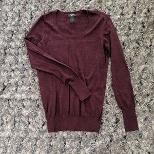 Anne Taylor sweater, wine color